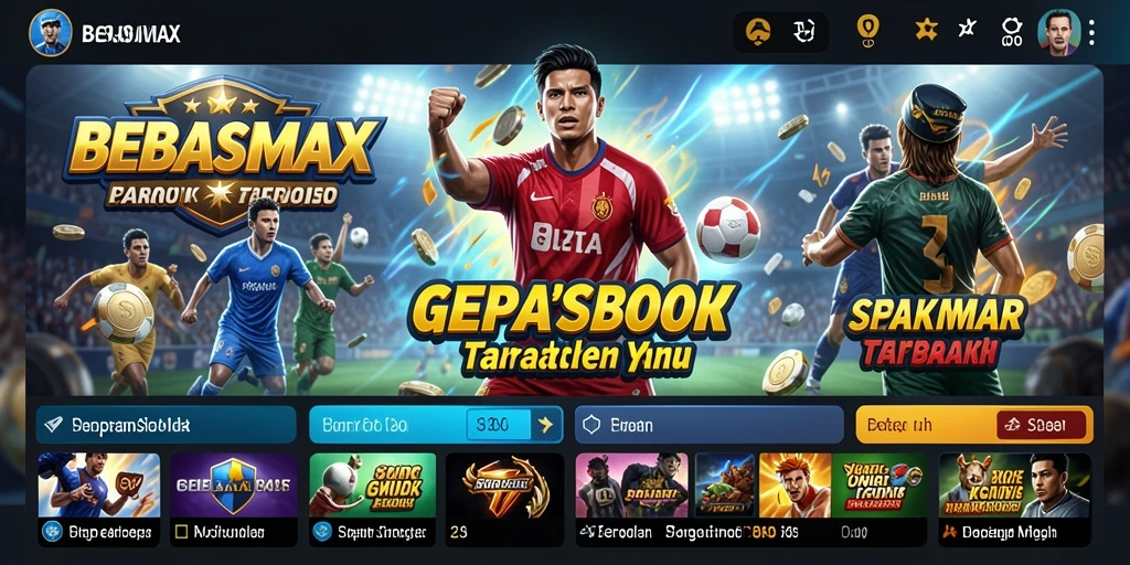 Tampilan menarik dari gameplay BEBASMAX saat taruhan olahraga.