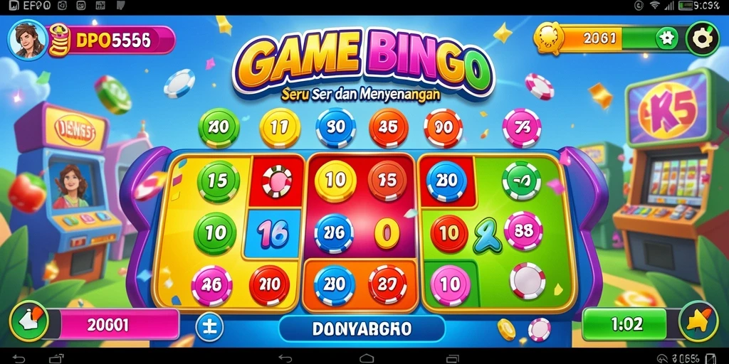Tampilan gameplay Bingo yang menarik di DEPO555.