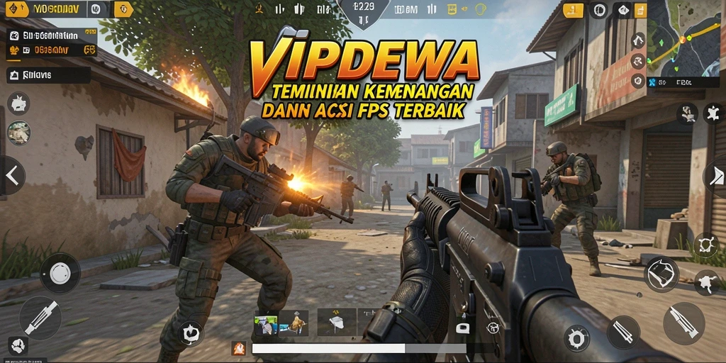 Gameplay seru dan intens dalam aksi FPS VIPDEWA.